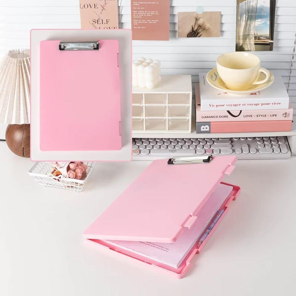 Multifunctional A4 Folder Clamp Storage Box Writing Storage Integrated Student Test Paper Folder