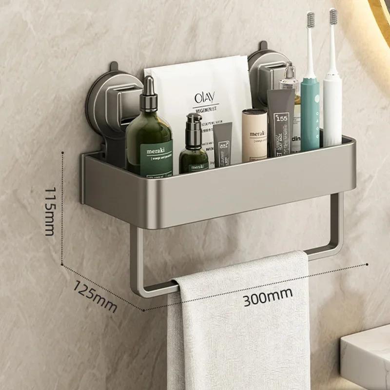 Bathroom storage rack without punching large capacity shower gel and shampoo storage rack bathroom accessories bathroom shelves