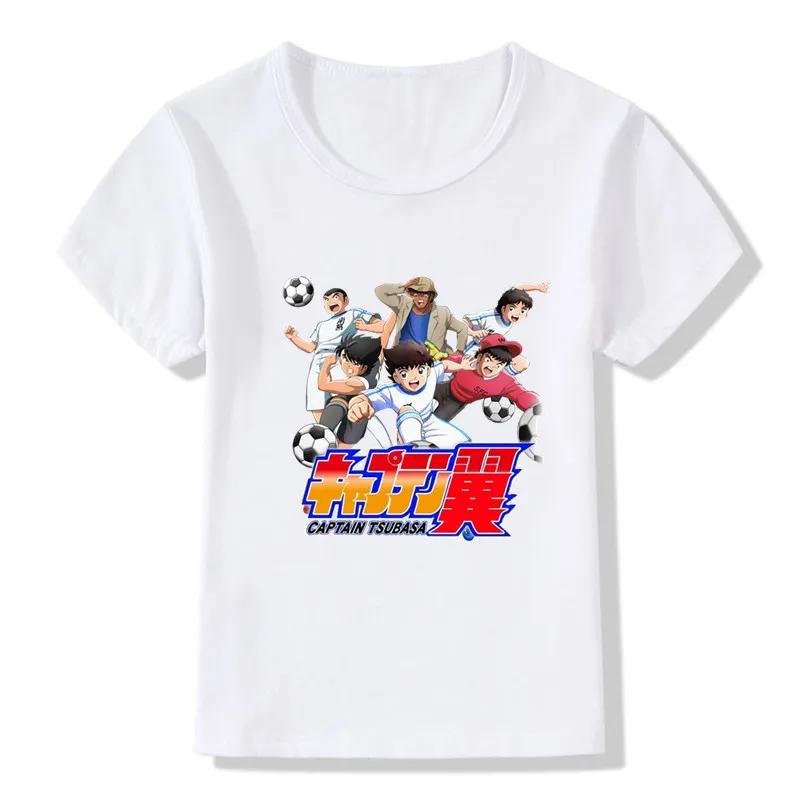 Hot Sale Anime Captain Tsubasa Le Petit Footballer Print Kids T-shirt Baby Boys Girls Clothes Summer Children Cotton T Shirt