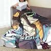 Anime Solo Leveling Decken Leichte Flanell Sofa Überwurfdecke für Couch Bettwäsche Reise Überwürfe Tagesdecke Steppdecke