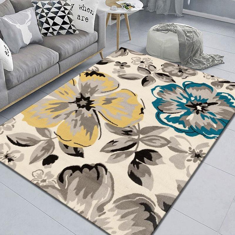 3D Carpet Living Room Bedroom Printed Carpet Wedding Floor Mat Modern and Simple Carpet