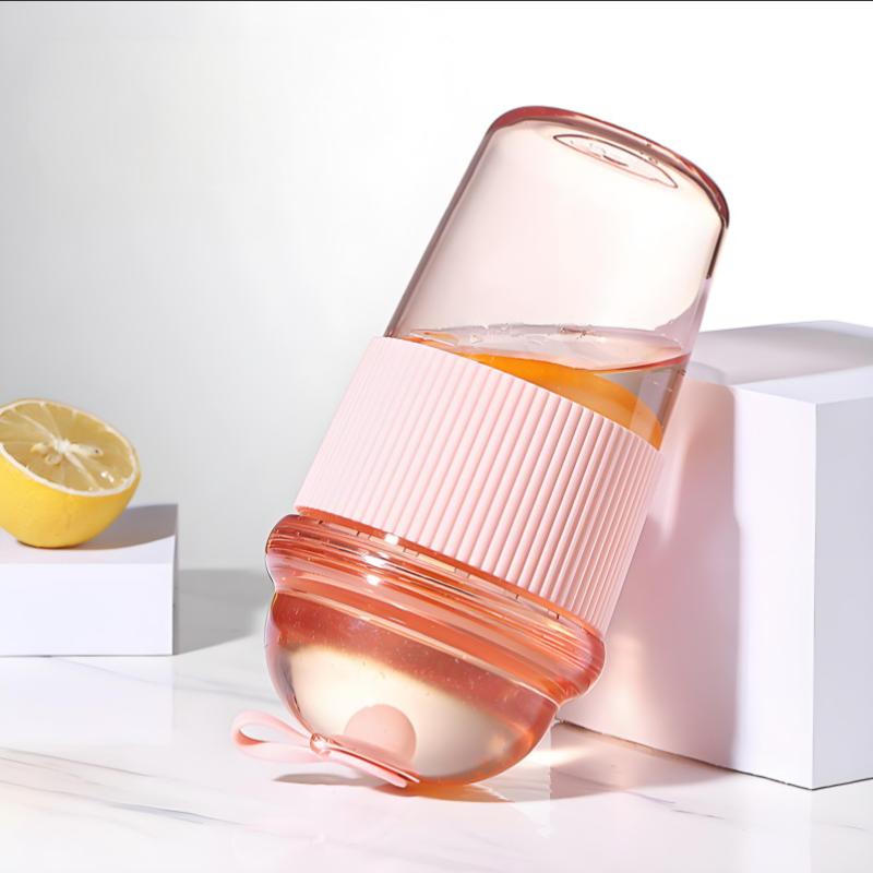 630Ml Large Capacity Household Juice Cup Straw Milk Cup Coffee Milk Tea Cup Ins Feng Shui Cup Office Worker Juice Cup