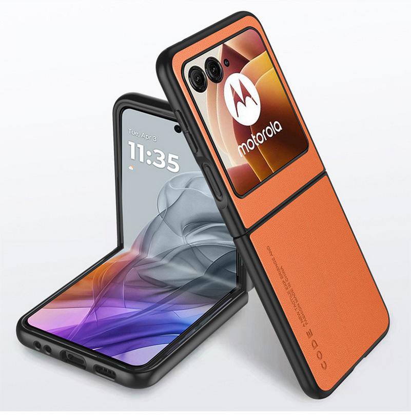 

Роскошный кожаный противоударный кожаный чехол для Motorola Moto Razr 50 40 Ultra Protective Cover Магнитный автомобильный телефон Текстурированный легкий Полная защита Moto Razr 40 Ultra