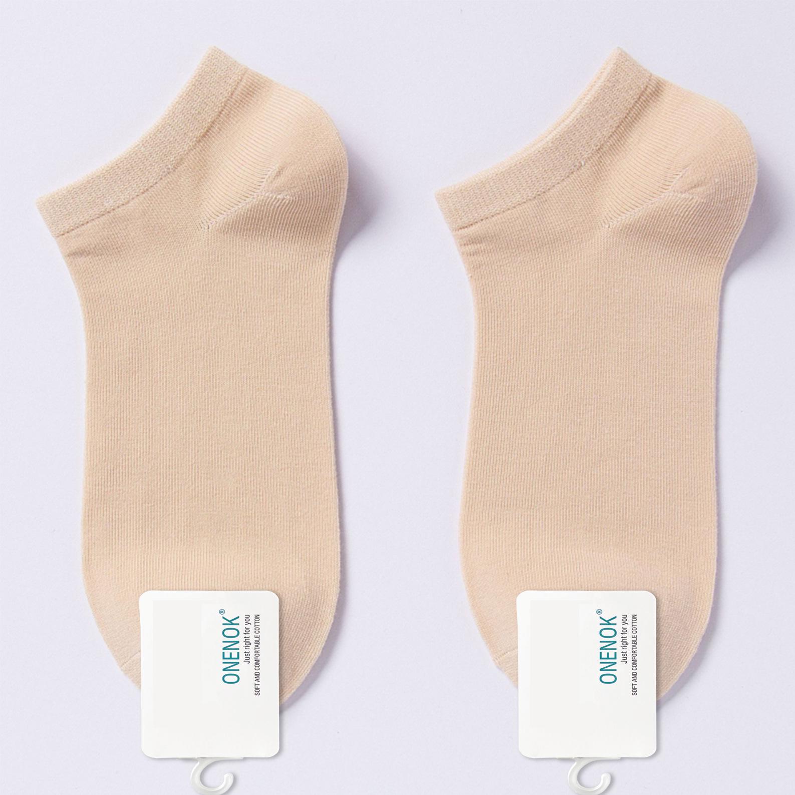 

[Бесплатная доставка] Женские нескользящие хлопковые носки-лодочки для весны и лета — низкий каблук, дезодорант, короткие носки One Size