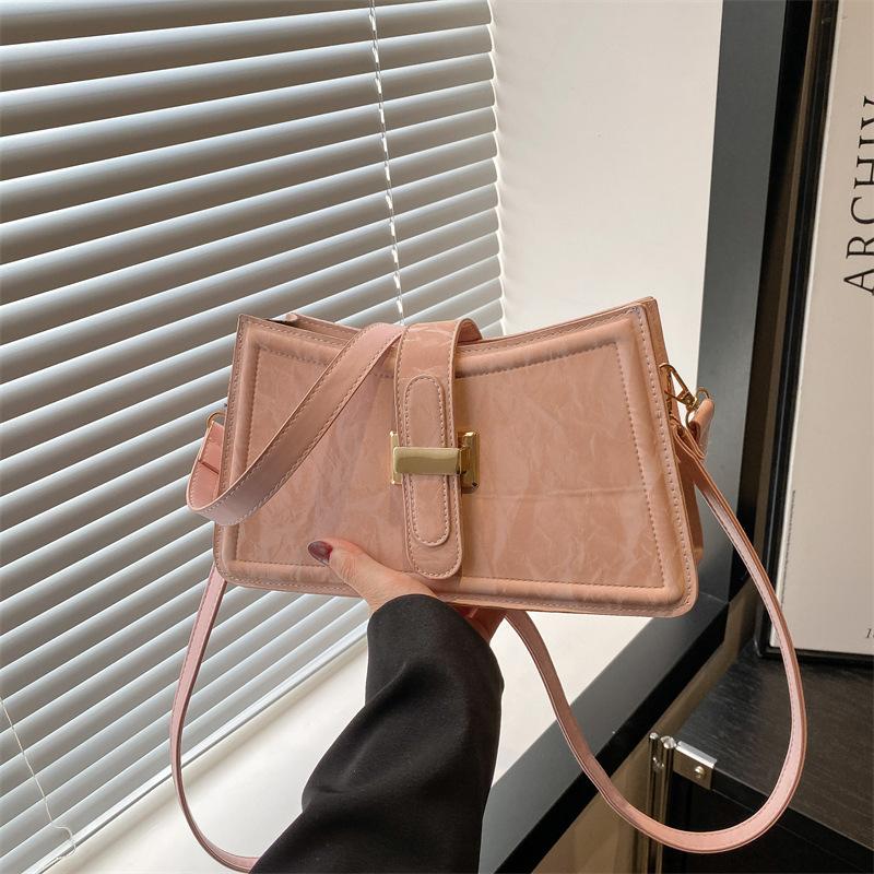 Premium Texture Temperament Casual Versatile Commuter Women's Bag Foreign Style 2025 French New Shoulder Messenger Bag Niche Bag