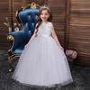 Dziecięca koronkowa suknia ślubna księżniczki z długą puszystą spódnicą