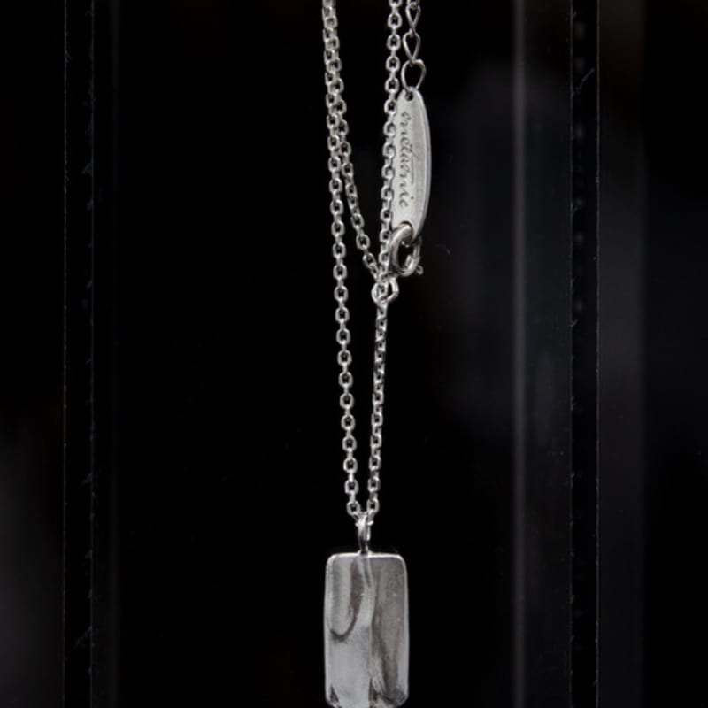 metamic Bark Texture Necklace