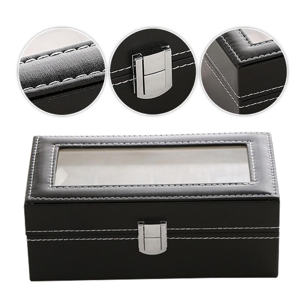 Iriwa Watch Storage Case, Collection Case, Watch Display Box, PU Leather, 2-Watch, 3-Watch, 4-Watch, 6-Watch Capacity, Portable, Single Watch