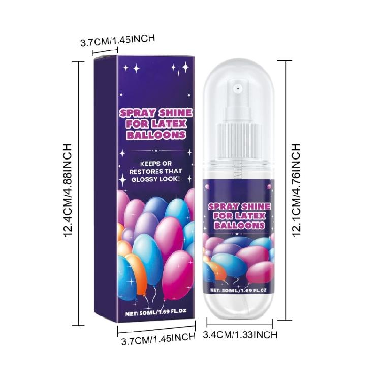 Multifunctional Shine Balloon Spray Latex Balloon High Gloss Finish Spray 50ml Capacity for Event Decors
