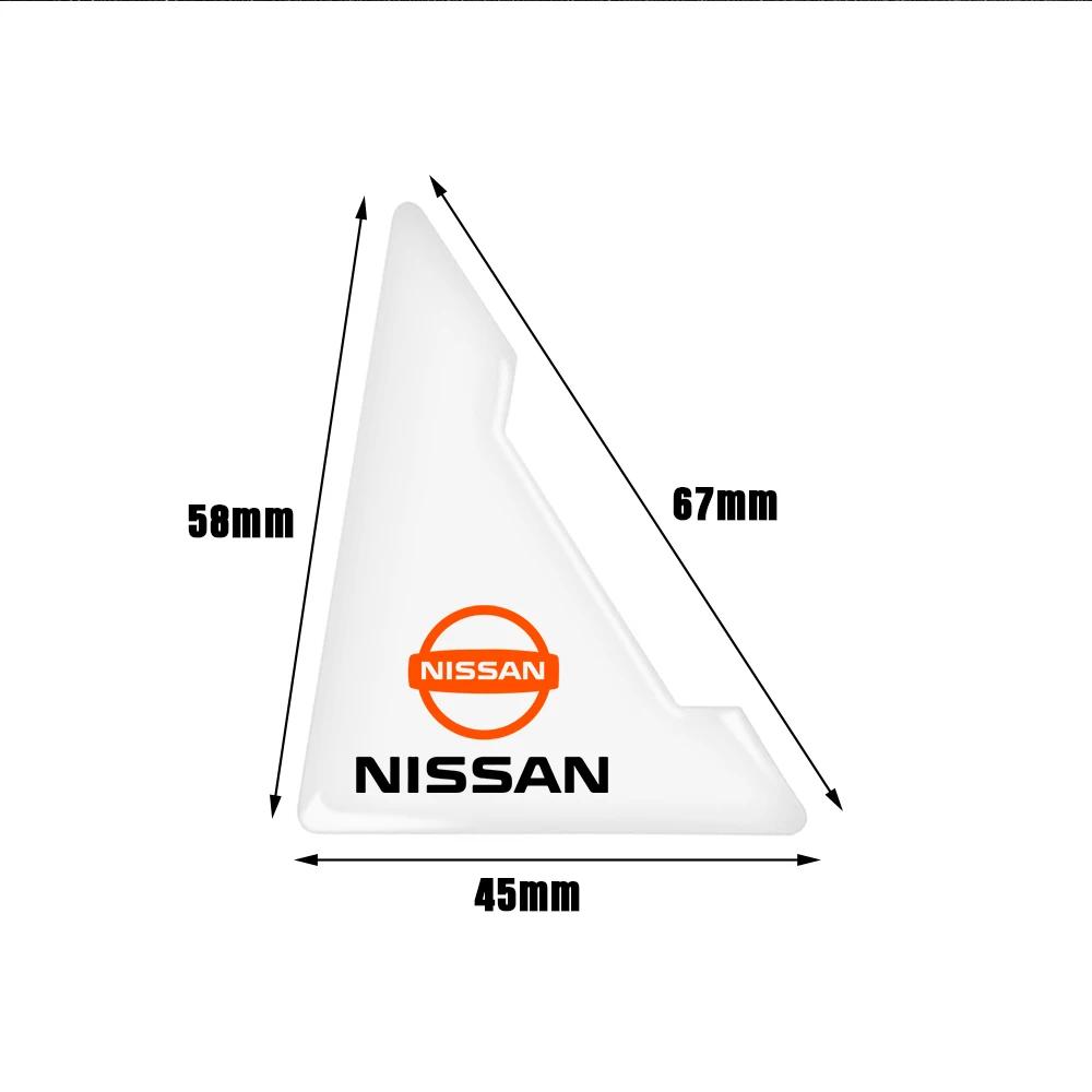 2/4PCS Transparent Car Door Corner Anti-collision Covers Stickers Center Cover For Nissan X-trail Tiida Versa Sentra Juke Rogue