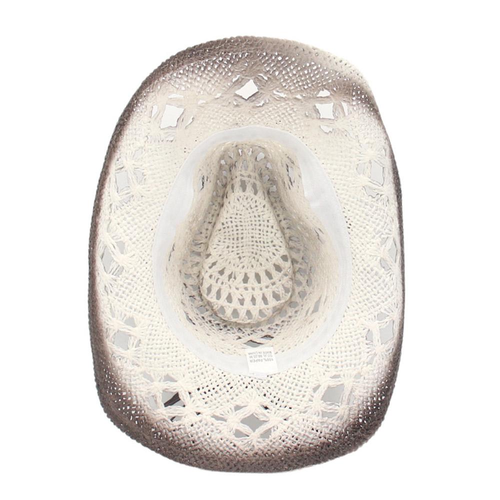 with Vintage Decorative Bands Beach Sun Hat Wide Brim Western Cowgirl Hat Cowboy Hat for Holiday