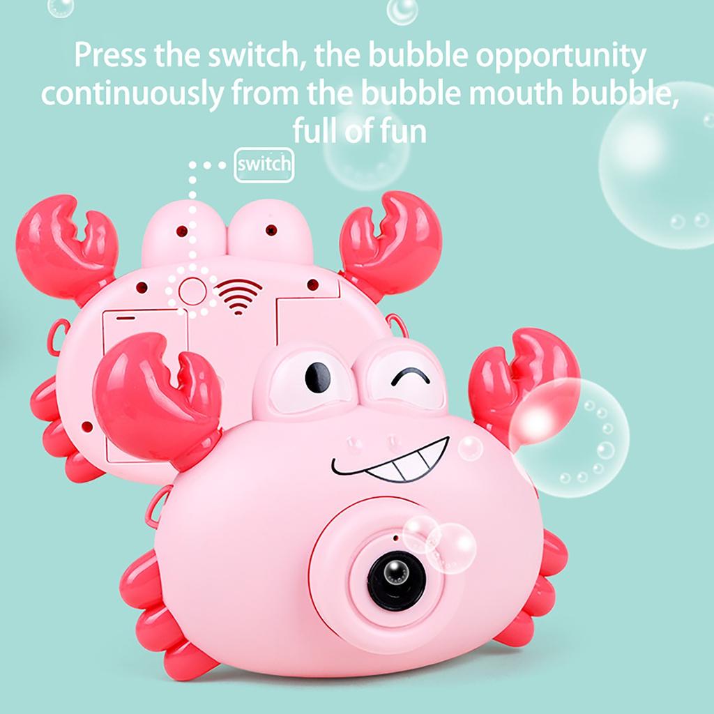 Bubble Machine Toy Crab Extinguisher Electric Kids  Outdoor Summer Toy 60ml