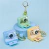 Imitation Camera Shape Keychain Decoration with Press Play Sound and Auto Glowing LED Nighttime Visibility Enhancer