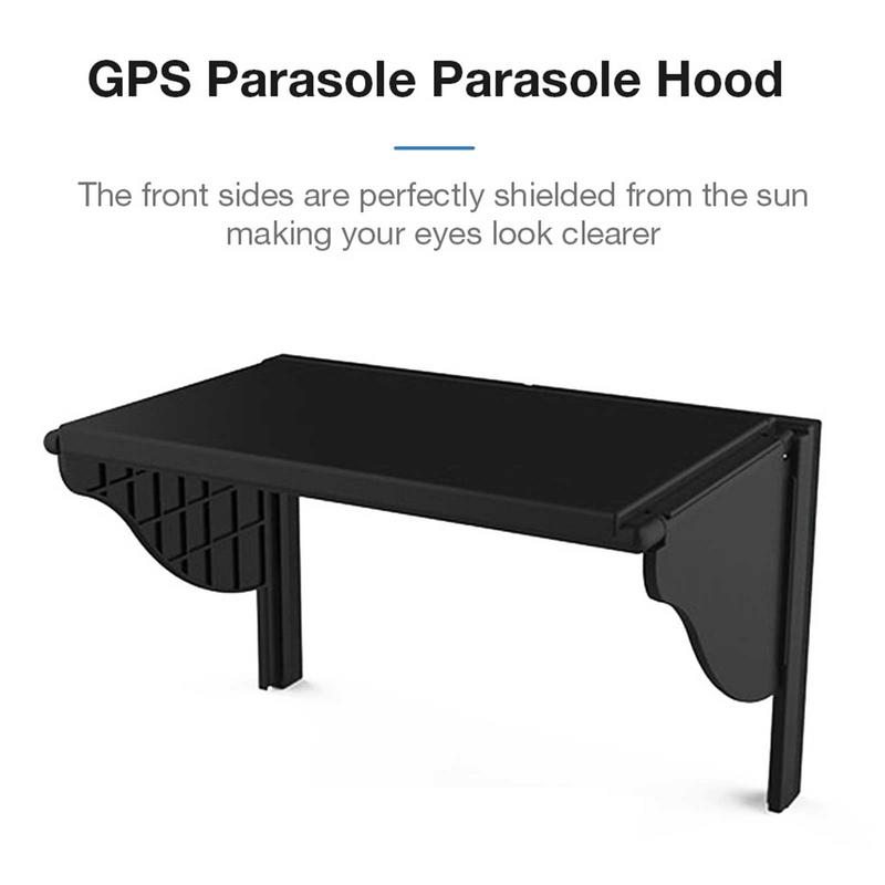 Car GPS Sunshade Cover Anti-Glare Sun Shade GPS Navigation Display Hood Cap Cover Navigation Accessories For Car Auto