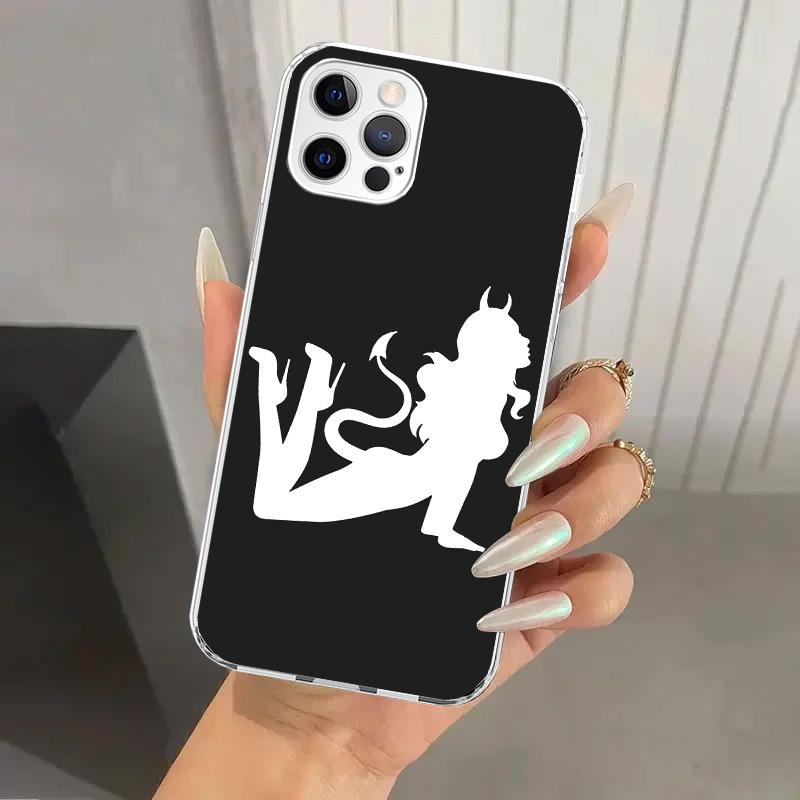 

Angel Devil Sexy Girl Phone Case for Iphone 17 Air 16 15 Plus 14 13 Mini 12 11 Pro Max 16E 7 8 SE 2020 Soft Funda Print Shell 17 iPhone 17 Pro Max