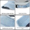 Washed Denim Sun Protection Visor - Breathable Topless Running Hat for Women and Men