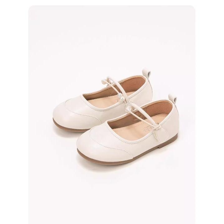 Girls' Leather Shoes Spring and Autumn New Children's Princess Shoes Girls' Soft Sole Flats Fashion silver Girls' Leather Shoes