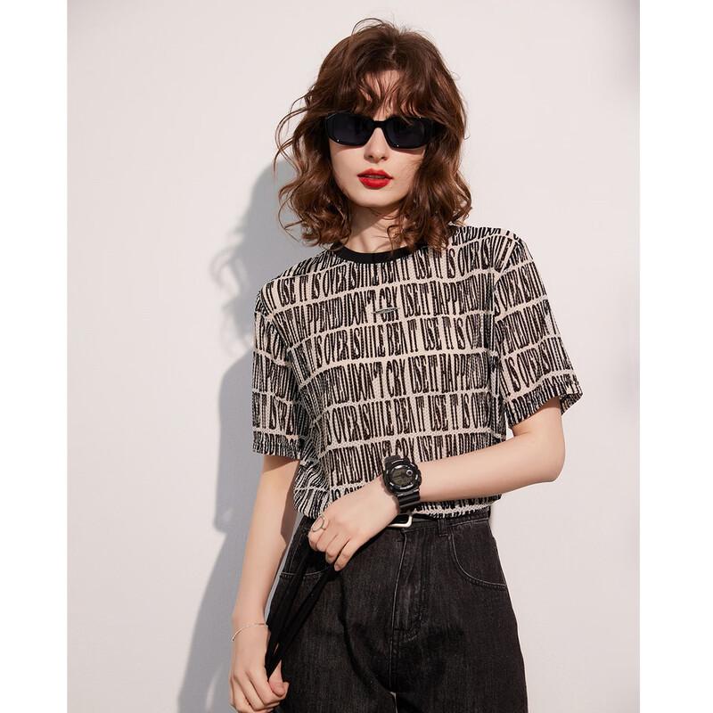Bailuyu Women's Round Neck Short Sleeve T-shirt