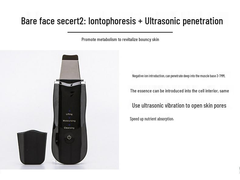 Ultrasonic Skin Scrubber: Face Lifting, Pore Cleaner & Blackhead Remover