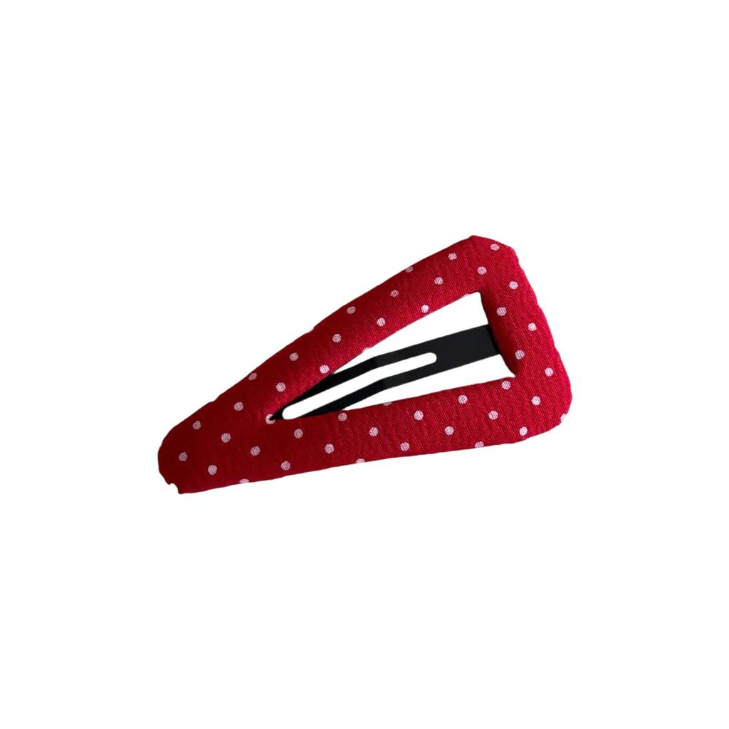 Stylish Dotted Pattern Hair Ornaments for Women Girls Traditional Triangular Metallic Barrettes Party Daily Hair Decors
