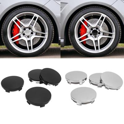 Wheel Center Hub  Universal Stylish  Hub Center Cover Firm Attachment ABS Metal 60mm Impact Resistant for Cars