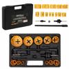 Set of Hole Saws for Wood and Metal 17 Pieces 19-76 + Adapter Kraft&Dele