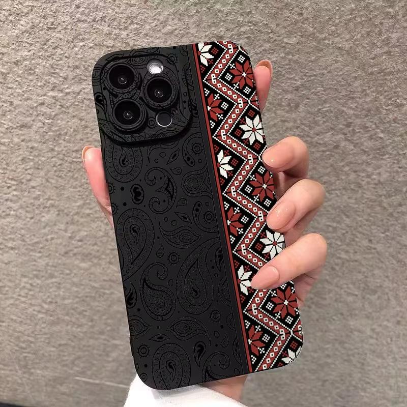 

Beautiful Lace Print Pattern Phone Case For iPhone 17 16 15 14 Plus 13 Mini 12 11 Pro Max XS XR X 17 Air 16E Soft Silicone Cover iPhone XR