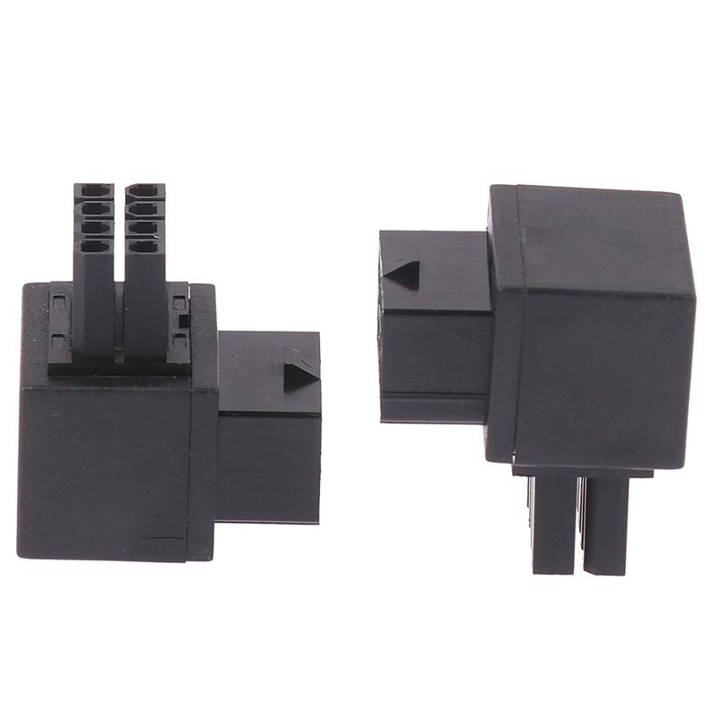 Placa-mãe Cpu 8Pin Conector de direção hidráulica 8Pin Adaptador de 90 graus Interface de energia Cabeça de direção