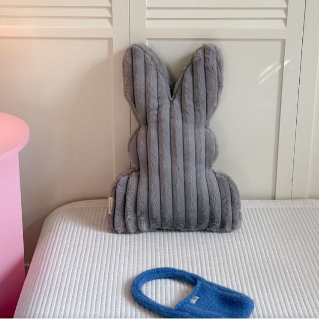 Striped Rabbit Plush Throw Pillow – Soft, Skin-Friendly Cushion for Home Decor Gift
