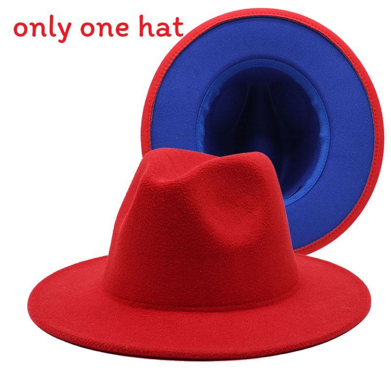 Vintage Woll-Fedora-Hut mit breiter Krempe für Herren Damen Sommer Sonnenschutz