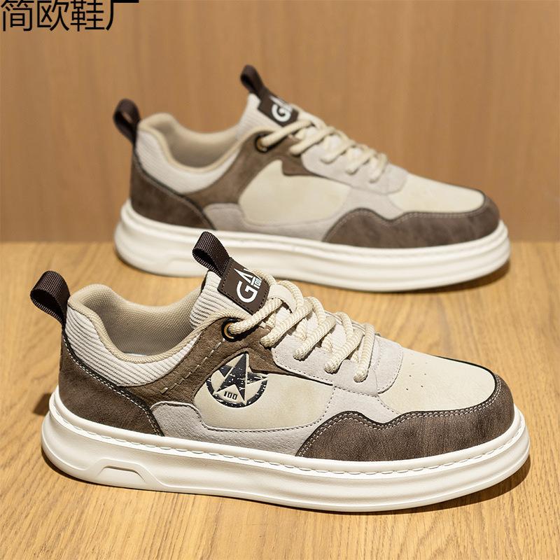 

Quanzhou men s shoes handmade flat cowhide surface fashion sports casual board shoes summer new low top 44