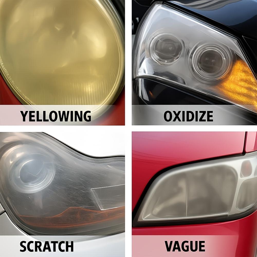 Professionelles Autoscheinwerfer-Restaurationsspray, ein einfach zu bedienendes Scheinwerfer-Wartungsset, das oxidierte, vergilbte und trübe