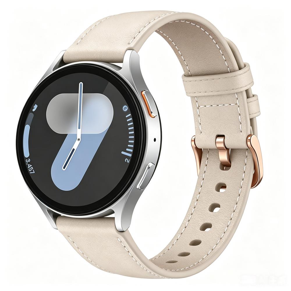 18mm 20mm Universal Leather Watch Strap with Pin Buckle Breathable Sport Replacement Band Compatible with Garmin, Samsung, Huawei