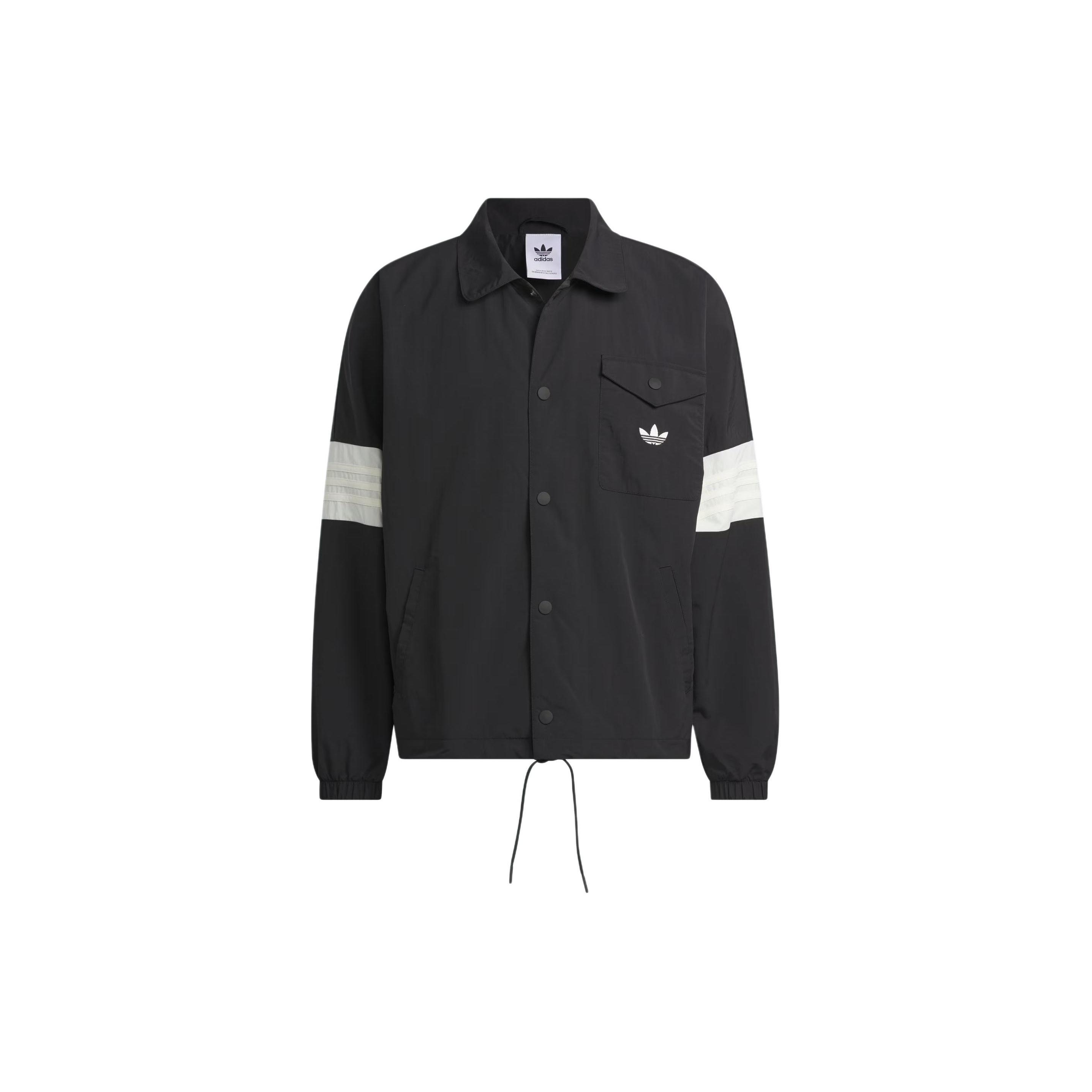 adidas Originals 3 Coach Jacket (Gender Neutral) Asia Sizing  Black White  Men s IM9646 L