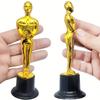1/3/6/12 Pezzi Statuette Trofeo Dorato, Trofei Premio in Plastica Stile Oscar per Decorazioni da Festa, Regali di Apprezzamento