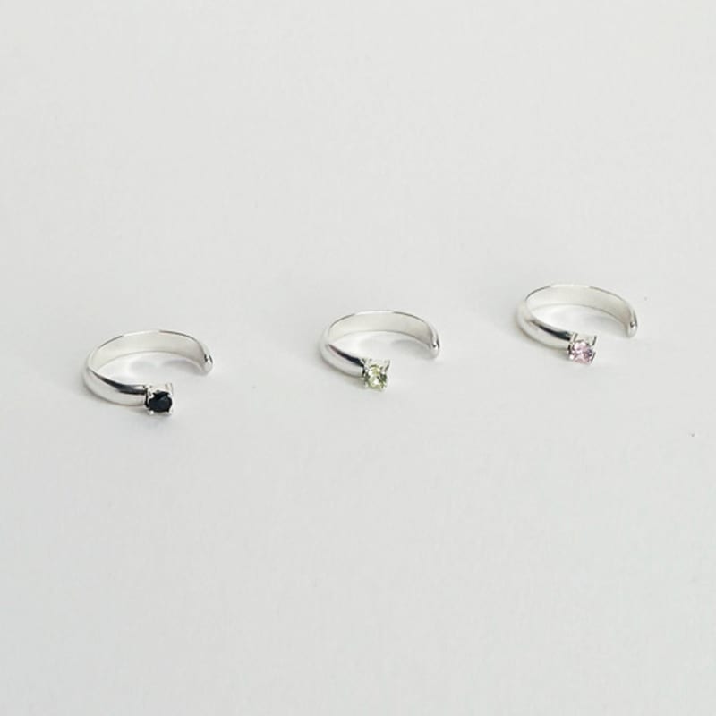 BRILLPIECE Mono stone nail ring