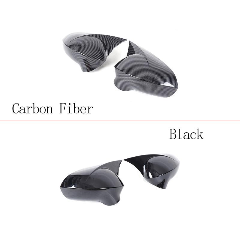 Para Seat Leon MK2 2008-2012 ABS Fibra de Carbono Accesorios de Cubierta para Espejo Retrovisor Lateral de Coche