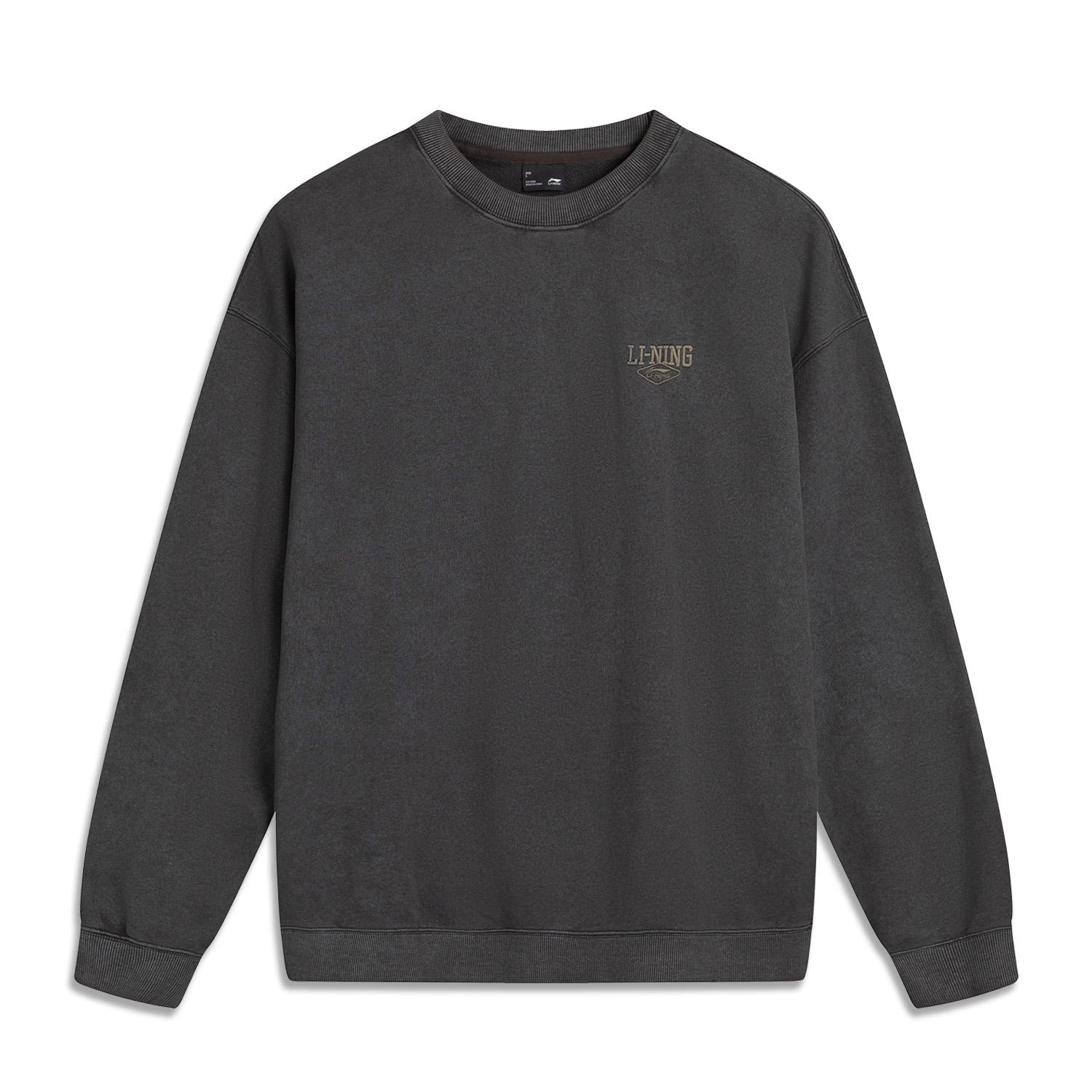 

Li Ning Серия спортивного образа жизни Повседневный Ретро Принт с буквами Простой Универсальный Свитшот с круглым вырезом Свободный Удобный Свитшот Унисекс AWDVC11-1