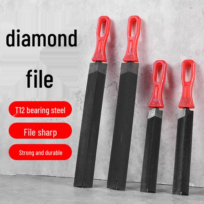 Diamond Tungsten Steel File Set: Hand Saw, Felling Saw, Hair Saw, Rasp, Triangle Grinder.