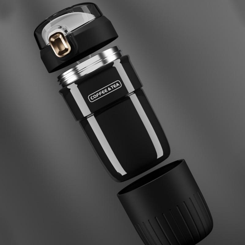 Rich Insulated Cup with High Aesthetic Value, 316 Stainless Steel Direct Drinking Coffee Cup