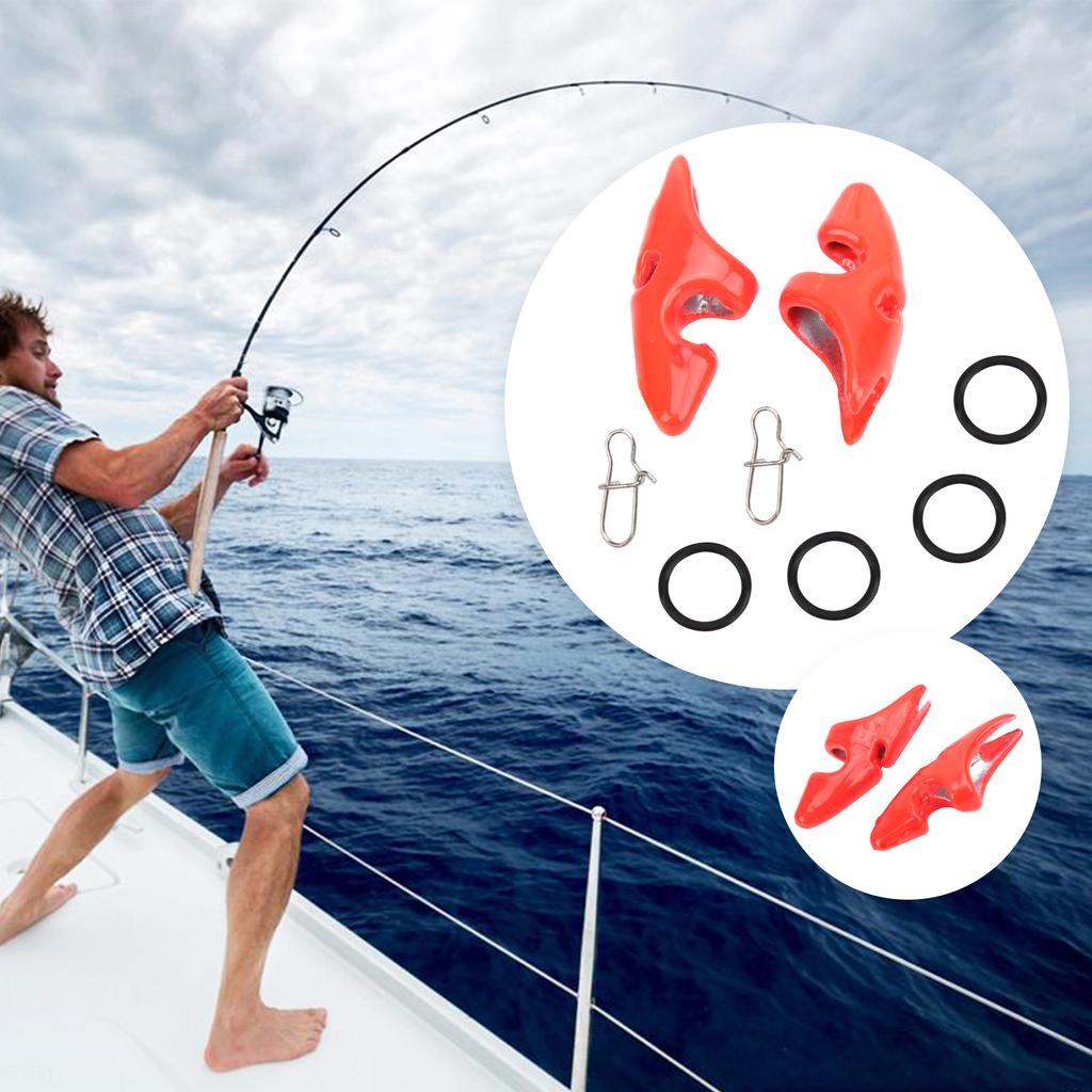 2 Bag Shrimp Lure Chin Cover Drop Weights Bait Sinker with Buckle Fishing Accessory