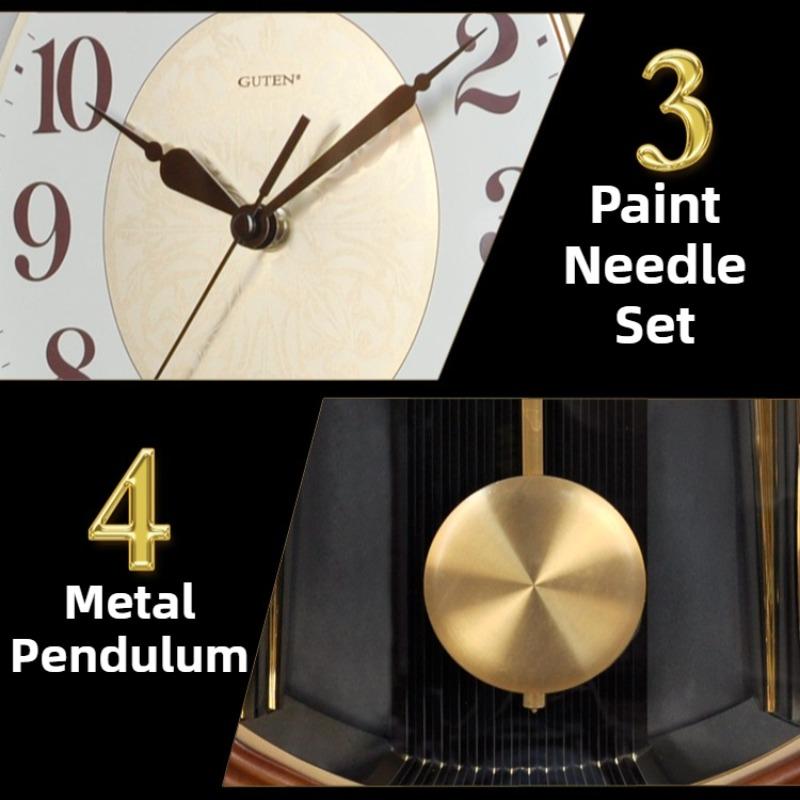 Antique Wall Clock Wooden Wall Watch Silent Elegant Decorative Living Room Clocks Minimalist Luxury Aesthetic Pendulum Watches