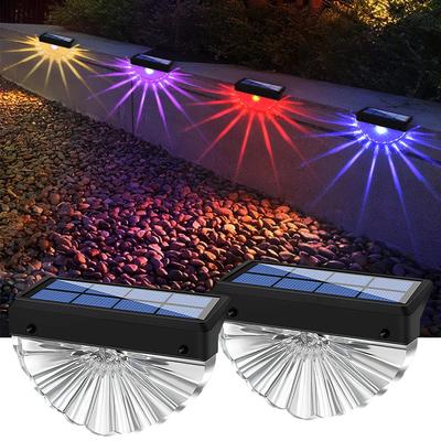 Solar Deck Lights Outdoor Waterproof LED Lights for Patio Stairs Yard Garden Pathway Step and Fences Warm White/Color Changing