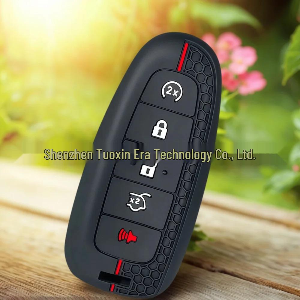 Silicone Key Cover for Ford Mondeo, Taurus, Mustang, Edge, Explorer – Smart Honeycomb Protector чёрный