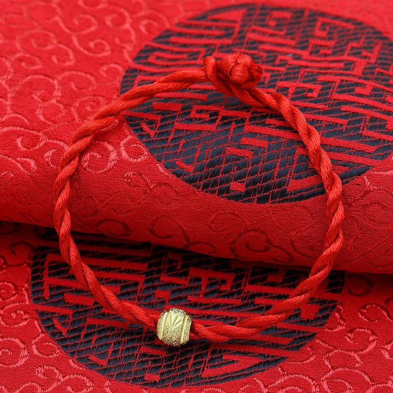 Gold-Plated Zodiac Red Rope Bracelet - Street Stall Bestseller