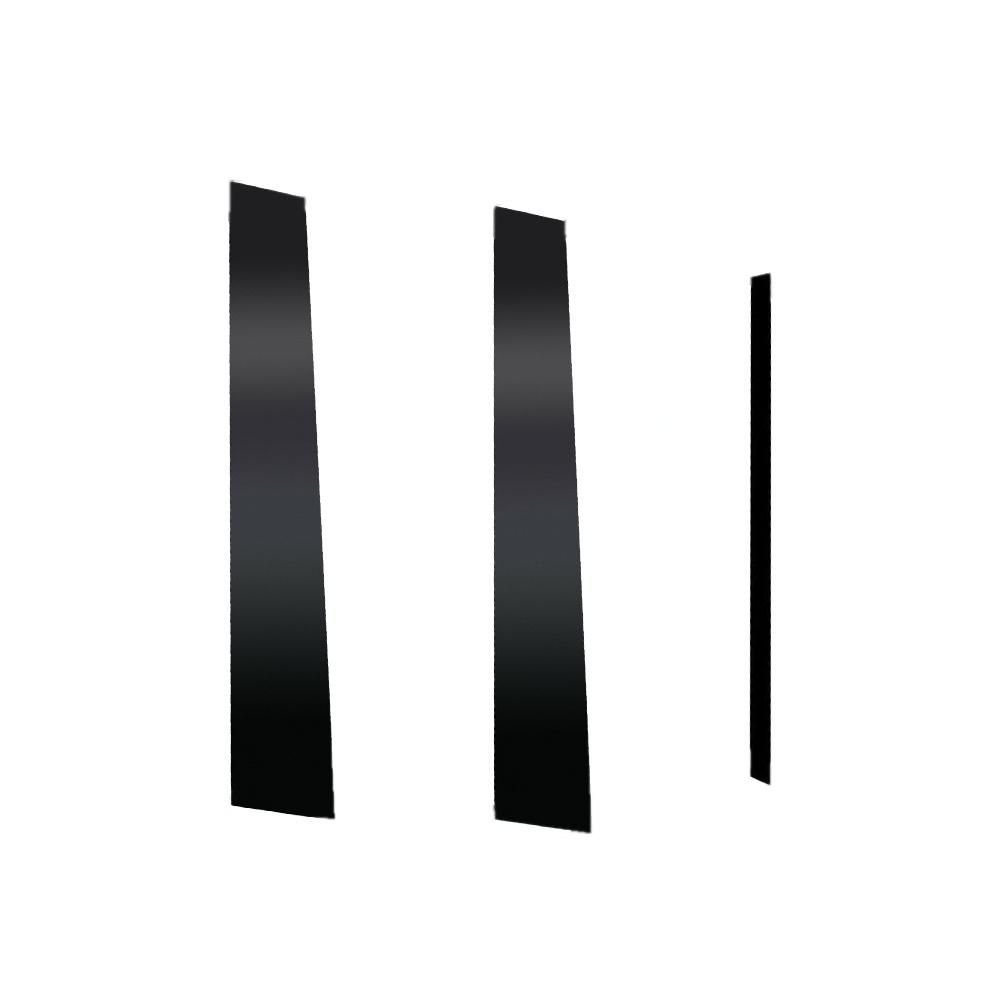 New 6Pcs For Toyota Camry 06-11 Door Window Pillar Post Cover Trim Gloss Piano Black