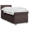 VidaXL Sommier à lattes de lit avec matelas Marron foncé 100x200 cm 3288109