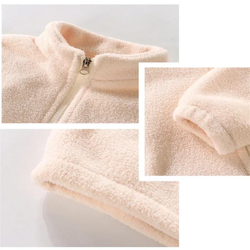 2pcs Kids Clothes Warm Fleece Thick Baby Clothes Girl Boy Loungewear Hooded Sweatshirt+Pants School Uniform Outfit