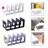 Acrylic Bookend Organizer Office Non Skid Minimalist Stand Rack Binder