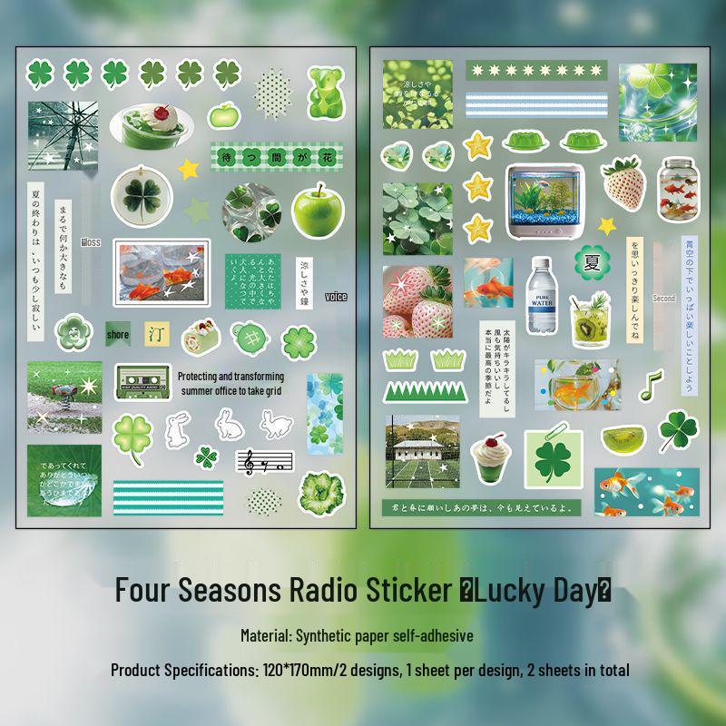Infeel.Me Four Seasons Japanese Food Sticker & Decoration Set